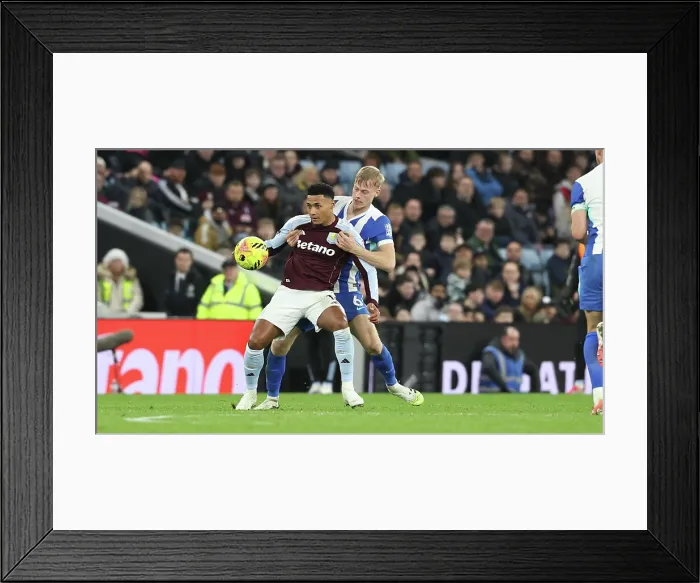 Framed Print : Aston Villa v Brighton and Hove Albion Premier League 11FEB26 Framed Print : Aston Villa v Brighton and Hove Albion Premier League 11FEB26