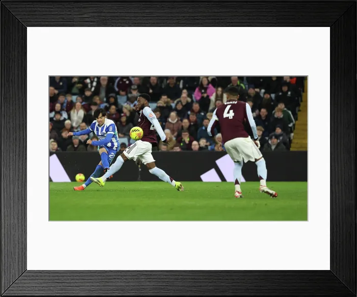 Framed Print : Aston Villa v Brighton and Hove Albion Premier League 11FEB26 Framed Print : Aston Villa v Brighton and Hove Albion Premier League 11FEB26