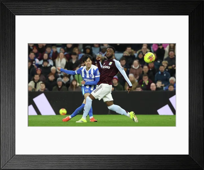 Framed Print : Aston Villa v Brighton and Hove Albion Premier League 11FEB26 Framed Print : Aston Villa v Brighton and Hove Albion Premier League 11FEB26