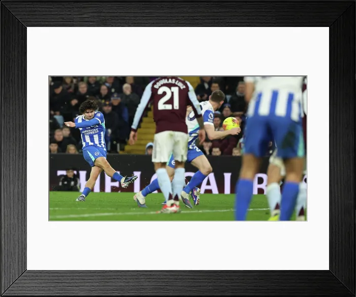Framed Print : Aston Villa v Brighton and Hove Albion Premier League 11FEB26 Framed Print : Aston Villa v Brighton and Hove Albion Premier League 11FEB26