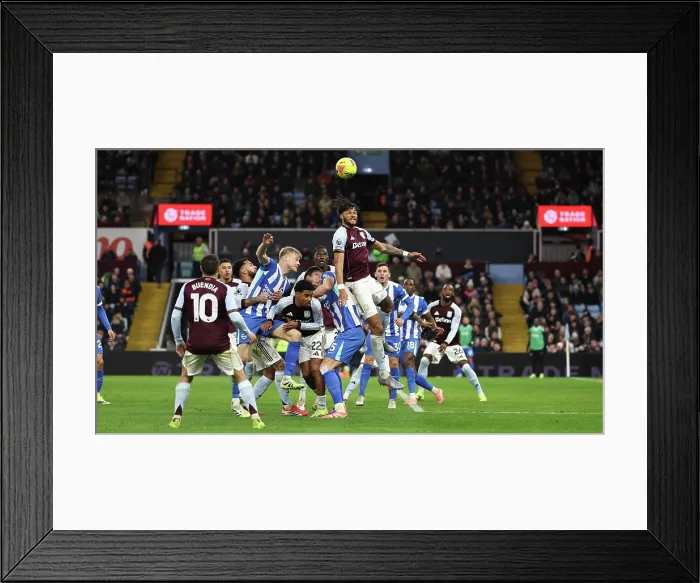 Framed Print : Aston Villa v Brighton and Hove Albion Premier League 11FEB26 Framed Print : Aston Villa v Brighton and Hove Albion Premier League 11FEB26
