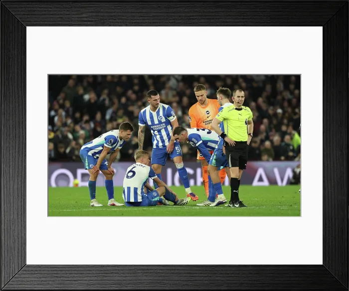 Framed Print : Aston Villa v Brighton and Hove Albion Premier League 11FEB26 Framed Print : Aston Villa v Brighton and Hove Albion Premier League 11FEB26