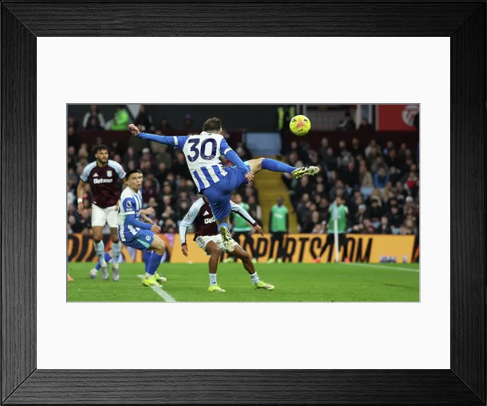Framed Print : Aston Villa v Brighton and Hove Albion Premier League 11FEB26 Framed Print : Aston Villa v Brighton and Hove Albion Premier League 11FEB26