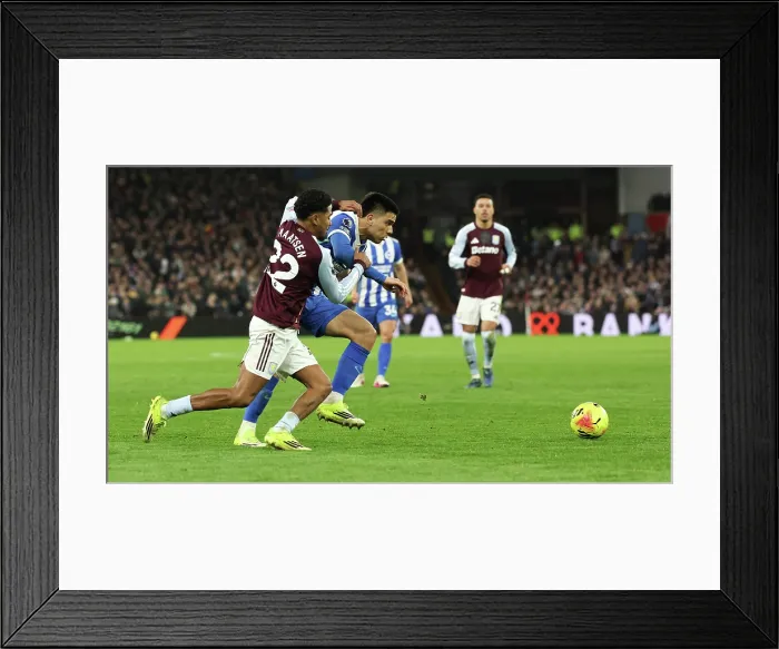 Framed Print : Aston Villa v Brighton and Hove Albion Premier League 11FEB26 Framed Print : Aston Villa v Brighton and Hove Albion Premier League 11FEB26