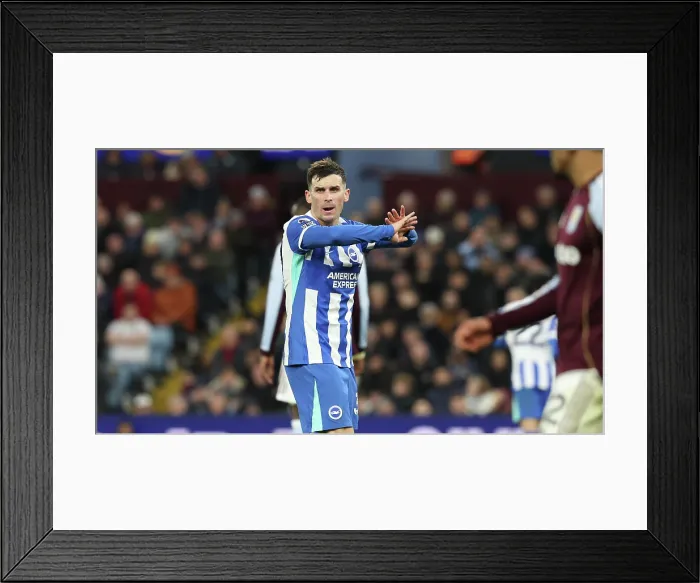 Framed Print : Aston Villa v Brighton and Hove Albion Premier League 11FEB26 Framed Print : Aston Villa v Brighton and Hove Albion Premier League 11FEB26