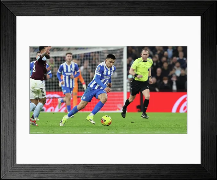 Framed Print : Aston Villa v Brighton and Hove Albion Premier League 11FEB26 Framed Print : Aston Villa v Brighton and Hove Albion Premier League 11FEB26