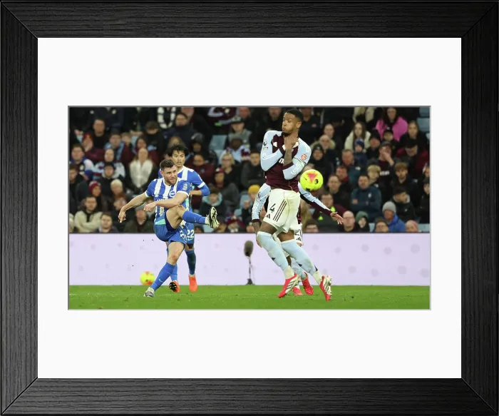 Framed Print : Aston Villa v Brighton and Hove Albion Premier League 11FEB26 Framed Print : Aston Villa v Brighton and Hove Albion Premier League 11FEB26