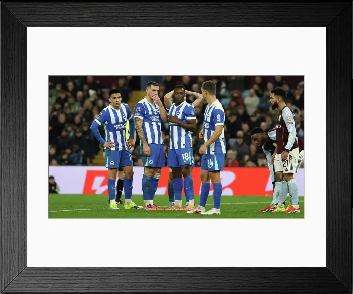Framed Print : Aston Villa v Brighton and Hove Albion Premier League 11FEB26