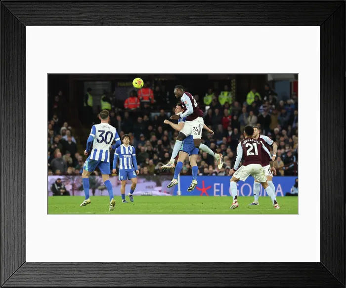 Framed Print : Aston Villa v Brighton and Hove Albion Premier League 11FEB26 Framed Print : Aston Villa v Brighton and Hove Albion Premier League 11FEB26