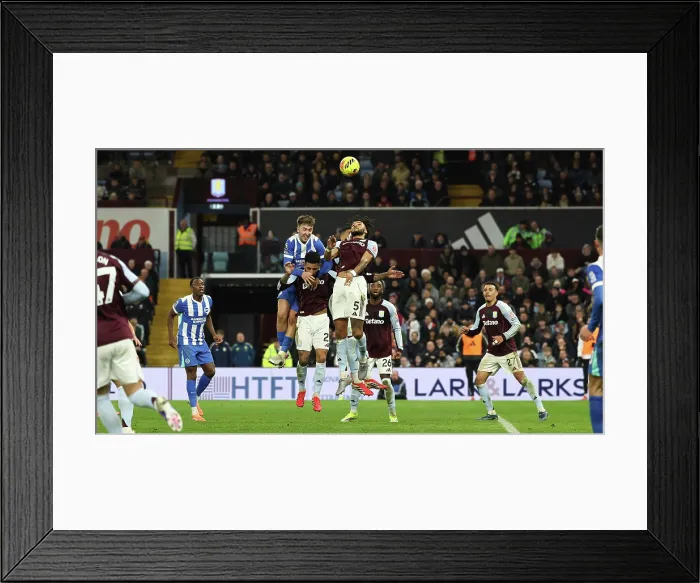 Framed Print : Aston Villa v Brighton and Hove Albion Premier League 11FEB26 Framed Print : Aston Villa v Brighton and Hove Albion Premier League 11FEB26