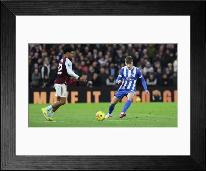 Framed Print : Aston Villa v Brighton and Hove Albion Premier League 11FEB26 Framed Print : Aston Villa v Brighton and Hove Albion Premier League 11FEB26
