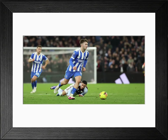Framed Print : Aston Villa v Brighton and Hove Albion Premier League 11FEB26 Framed Print : Aston Villa v Brighton and Hove Albion Premier League 11FEB26