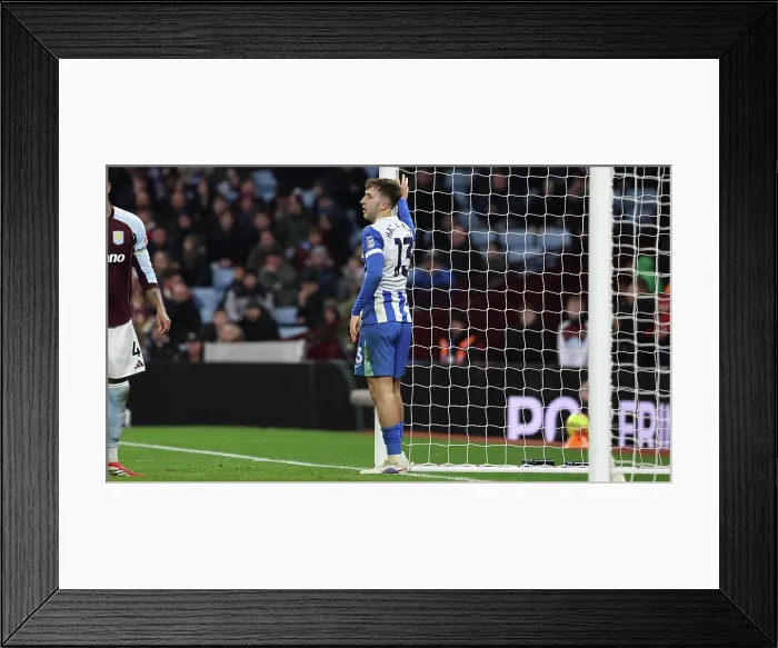 Framed Print : Aston Villa v Brighton and Hove Albion Premier League 11FEB26 Framed Print : Aston Villa v Brighton and Hove Albion Premier League 11FEB26