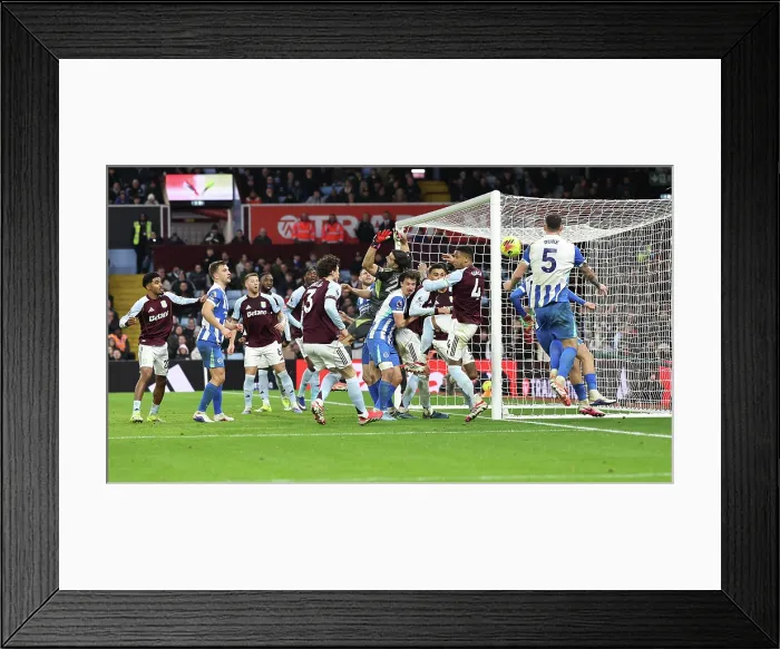 Framed Print : Aston Villa v Brighton and Hove Albion Premier League 11FEB26 Framed Print : Aston Villa v Brighton and Hove Albion Premier League 11FEB26