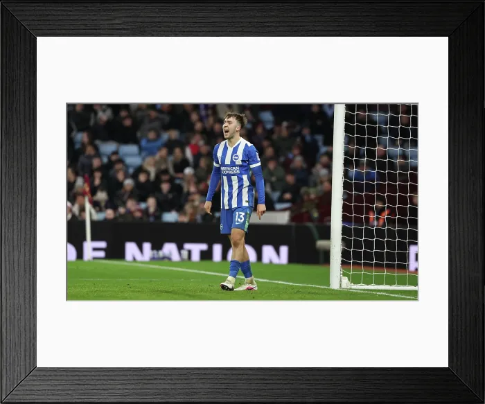 Framed Print : Aston Villa v Brighton and Hove Albion Premier League 11FEB26 Framed Print : Aston Villa v Brighton and Hove Albion Premier League 11FEB26