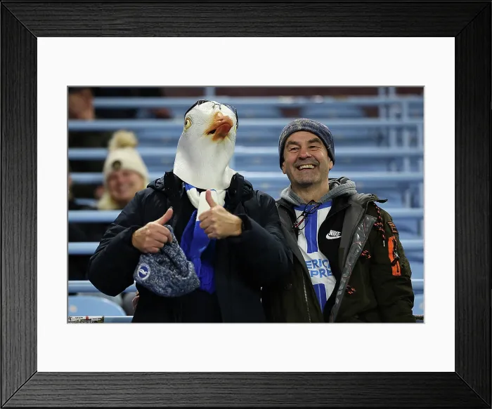 Framed Print : Aston Villa v Brighton and Hove Albion Premier League 11FEB26 Framed Print : Aston Villa v Brighton and Hove Albion Premier League 11FEB26