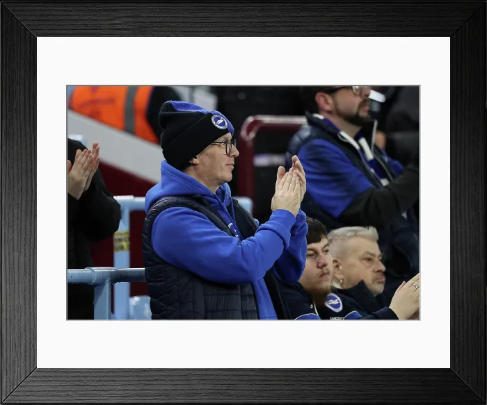 Framed Print : Aston Villa v Brighton and Hove Albion Premier League 11FEB26 Framed Print : Aston Villa v Brighton and Hove Albion Premier League 11FEB26