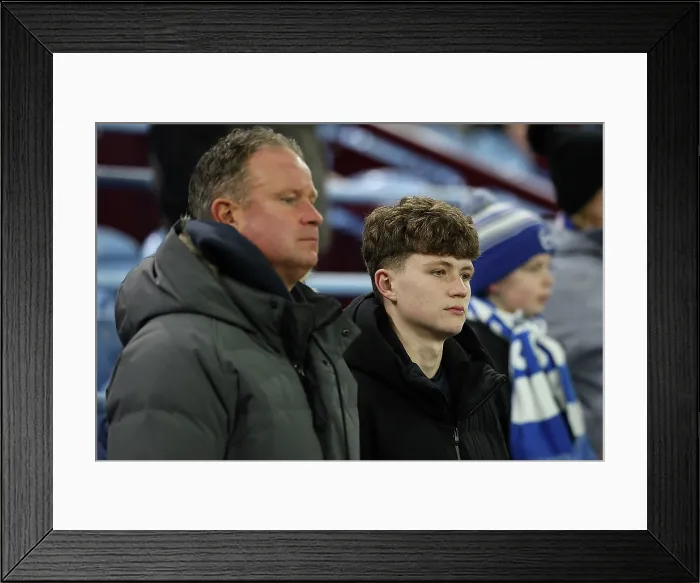 Framed Print : Aston Villa v Brighton and Hove Albion Premier League 11FEB26 Framed Print : Aston Villa v Brighton and Hove Albion Premier League 11FEB26