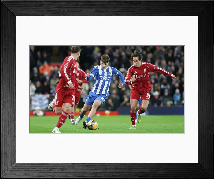 Framed Print : Liverpool v Brighton and Hove Albion FA Cup 14FEB26 Framed Print : Liverpool v Brighton and Hove Albion FA Cup 14FEB26
