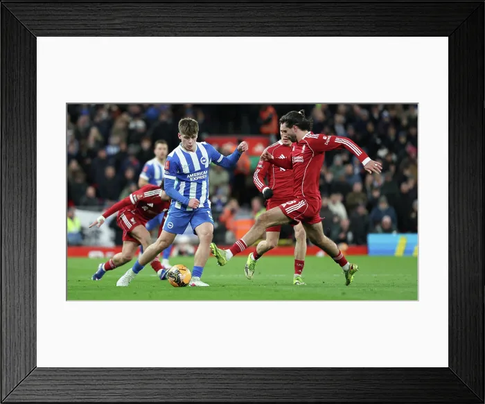Framed Print : Liverpool v Brighton and Hove Albion FA Cup 14FEB26
