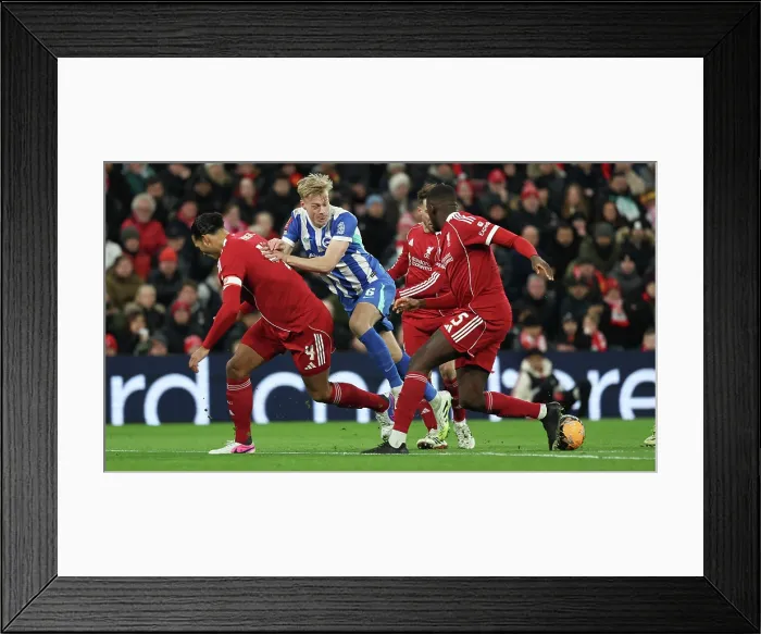 Framed Print : Liverpool v Brighton and Hove Albion FA Cup 14FEB26 Framed Print : Liverpool v Brighton and Hove Albion FA Cup 14FEB26