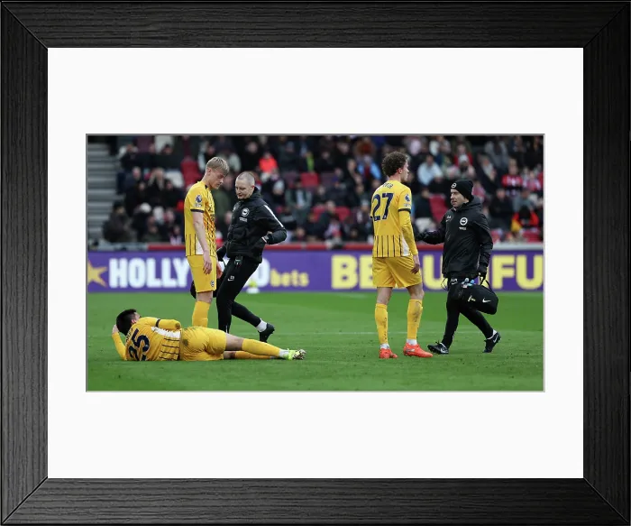Framed Print : Brentford v Brighton and Hove Albion Premier League 21FEB26