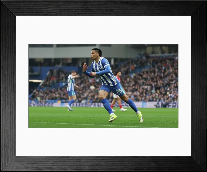 Framed Print : Brighton and Hove Albion v Nottingham Forest Premier League 01MAR26 Framed Print : Brighton and Hove Albion v Nottingham Forest Premier League 01MAR26