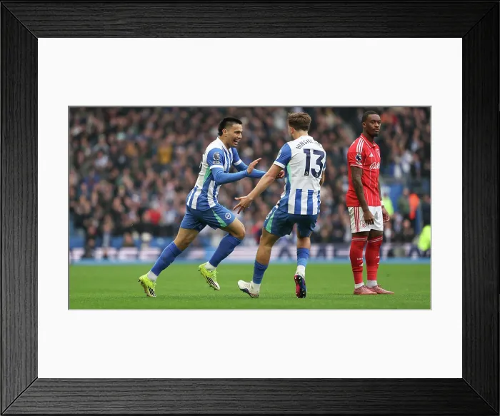 Framed Print : Brighton and Hove Albion v Nottingham Forest Premier League 01MAR26 Framed Print : Brighton and Hove Albion v Nottingham Forest Premier League 01MAR26