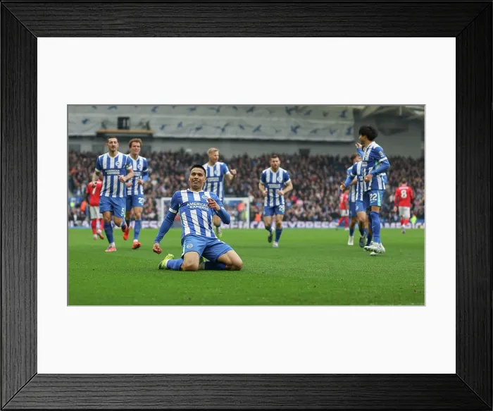 Framed Print : Brighton and Hove Albion v Nottingham Forest Premier League 01MAR26 Framed Print : Brighton and Hove Albion v Nottingham Forest Premier League 01MAR26