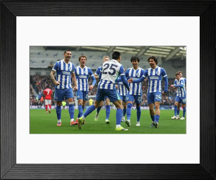 Framed Print : Brighton and Hove Albion v Nottingham Forest Premier League 01MAR26 Framed Print : Brighton and Hove Albion v Nottingham Forest Premier League 01MAR26
