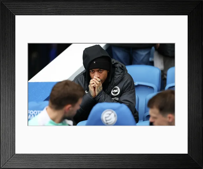 Framed Print : Brighton and Hove Albion v Nottingham Forest Premier League 01MAR26