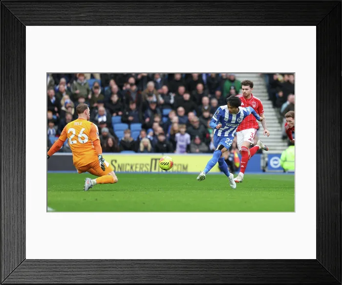 Framed Print : Brighton and Hove Albion v Nottingham Forest Premier League 01MAR26 Framed Print : Brighton and Hove Albion v Nottingham Forest Premier League 01MAR26