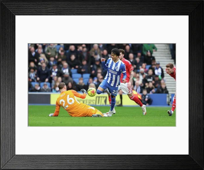Framed Print : Brighton and Hove Albion v Nottingham Forest Premier League 01MAR26 Framed Print : Brighton and Hove Albion v Nottingham Forest Premier League 01MAR26