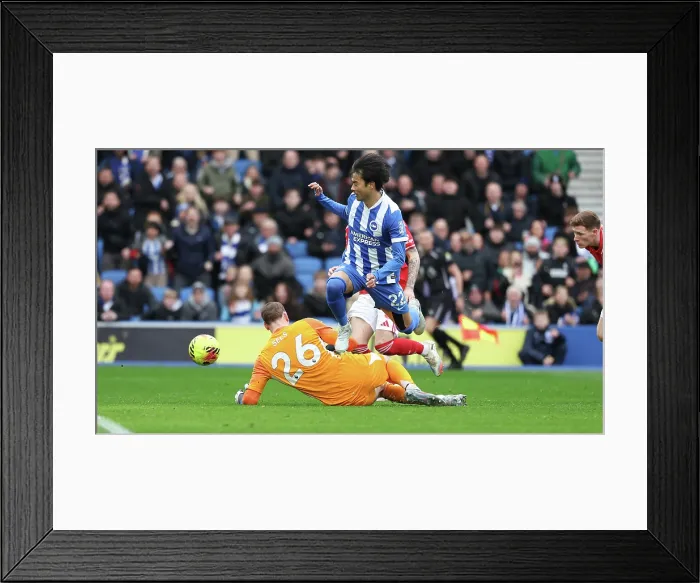 Framed Print : Brighton and Hove Albion v Nottingham Forest Premier League 01MAR26 Framed Print : Brighton and Hove Albion v Nottingham Forest Premier League 01MAR26
