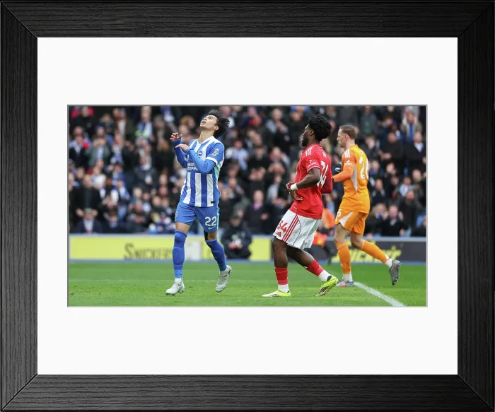 Framed Print : Brighton and Hove Albion v Nottingham Forest Premier League 01MAR26 Framed Print : Brighton and Hove Albion v Nottingham Forest Premier League 01MAR26