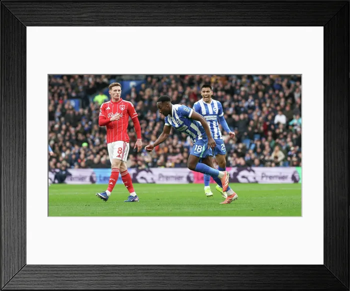Framed Print : Brighton and Hove Albion v Nottingham Forest Premier League 01MAR26 Framed Print : Brighton and Hove Albion v Nottingham Forest Premier League 01MAR26