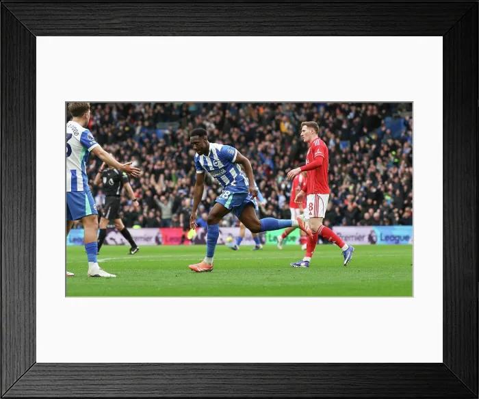 Framed Print : Brighton and Hove Albion v Nottingham Forest Premier League 01MAR26 Framed Print : Brighton and Hove Albion v Nottingham Forest Premier League 01MAR26