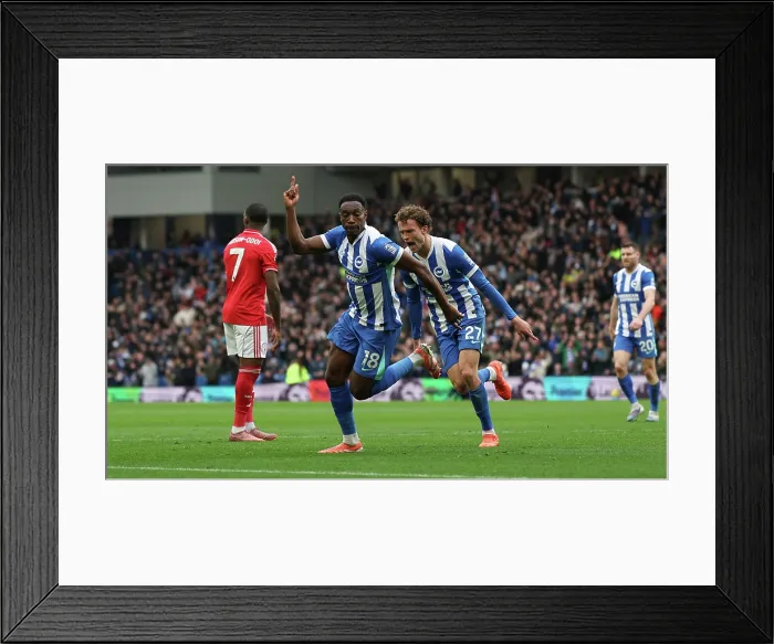 Framed Print : Brighton and Hove Albion v Nottingham Forest Premier League 01MAR26 Framed Print : Brighton and Hove Albion v Nottingham Forest Premier League 01MAR26