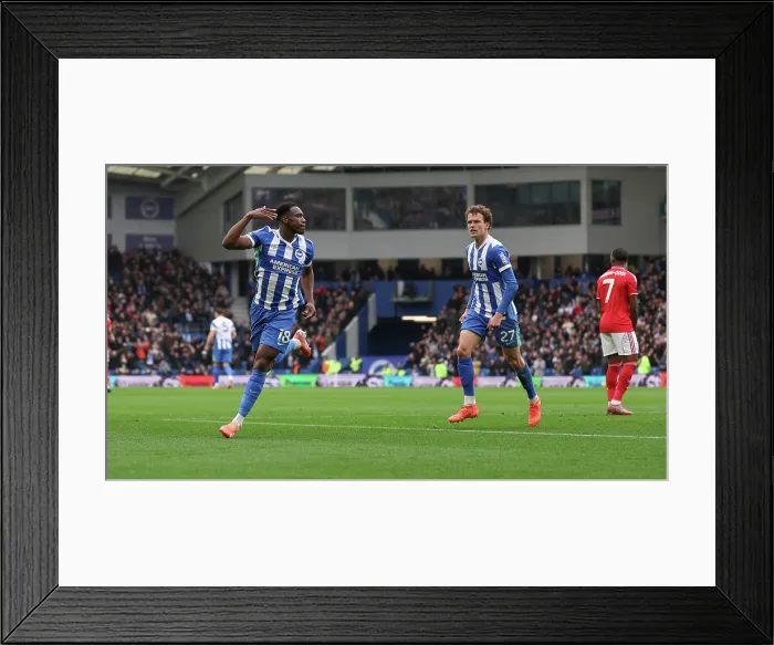 Framed Print : Brighton and Hove Albion v Nottingham Forest Premier League 01MAR26 Framed Print : Brighton and Hove Albion v Nottingham Forest Premier League 01MAR26