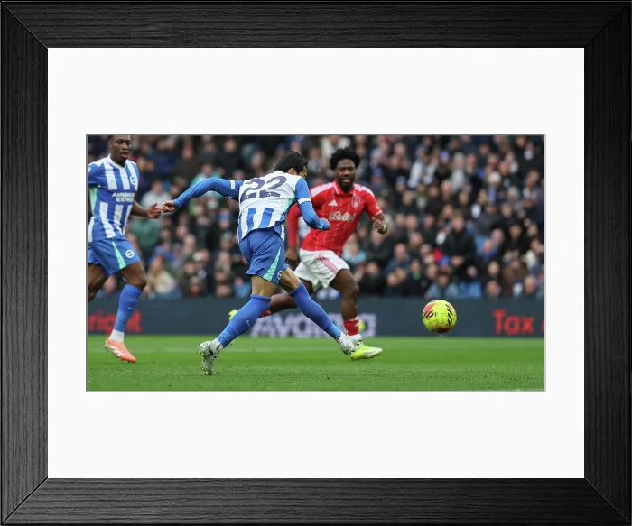 Framed Print : Brighton and Hove Albion v Nottingham Forest Premier League 01MAR26 Framed Print : Brighton and Hove Albion v Nottingham Forest Premier League 01MAR26
