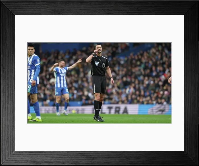 Framed Print : Brighton and Hove Albion v Nottingham Forest Premier League 01MAR26