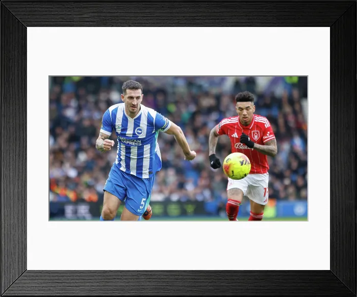 Framed Print : Brighton and Hove Albion v Nottingham Forest Premier League 01MAR26 Framed Print : Brighton and Hove Albion v Nottingham Forest Premier League 01MAR26
