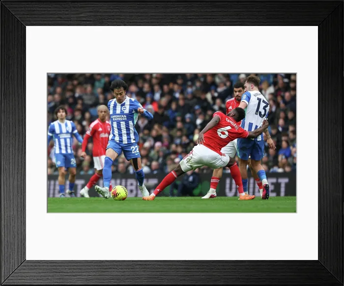 Framed Print : Brighton and Hove Albion v Nottingham Forest Premier League 01MAR26 Framed Print : Brighton and Hove Albion v Nottingham Forest Premier League 01MAR26