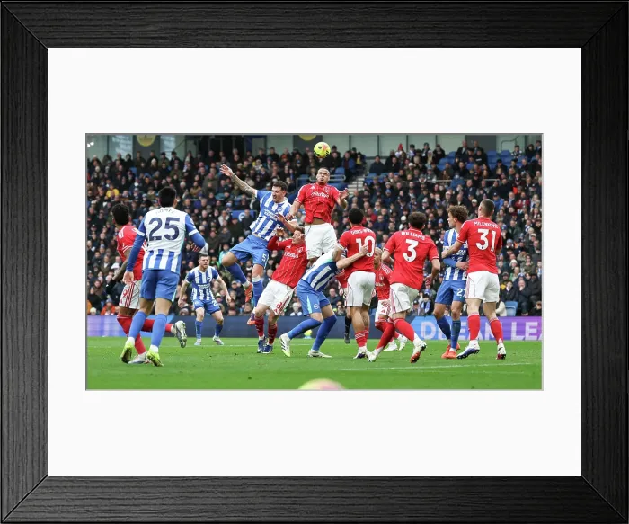 Framed Print : Brighton and Hove Albion v Nottingham Forest Premier League 01MAR26 Framed Print : Brighton and Hove Albion v Nottingham Forest Premier League 01MAR26
