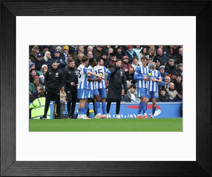 Framed Print : Brighton and Hove Albion v Nottingham Forest Premier League 01MAR26