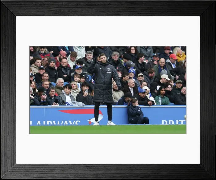 Framed Print : Brighton and Hove Albion v Nottingham Forest Premier League 01MAR26