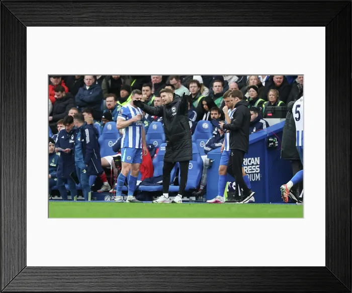 Framed Print : Brighton and Hove Albion v Nottingham Forest Premier League 01MAR26 Framed Print : Brighton and Hove Albion v Nottingham Forest Premier League 01MAR26