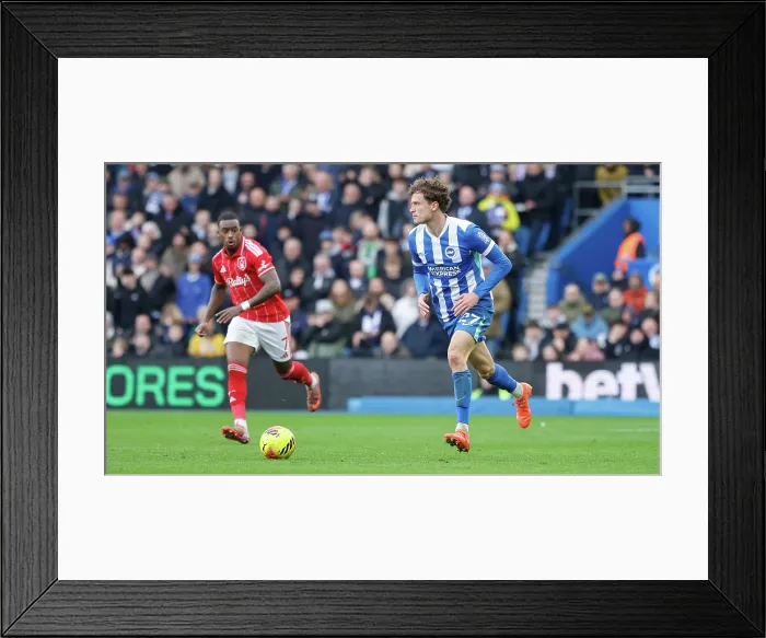 Framed Print : Brighton and Hove Albion v Nottingham Forest Premier League 01MAR26