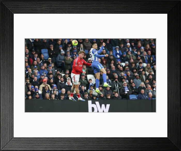 Framed Print : Brighton and Hove Albion v Nottingham Forest Premier League 01MAR26 Framed Print : Brighton and Hove Albion v Nottingham Forest Premier League 01MAR26