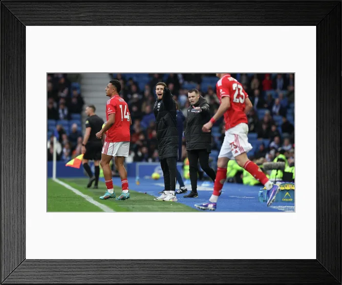 Framed Print : Brighton and Hove Albion v Nottingham Forest Premier League 01MAR26 Framed Print : Brighton and Hove Albion v Nottingham Forest Premier League 01MAR26